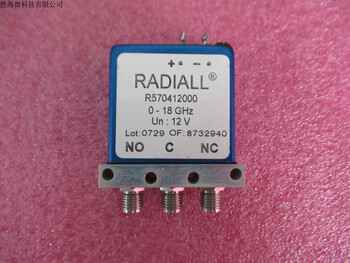 Radiall imported r570412000 dc-18ghz 12v spdt radio frequency coaxial mechanical switch