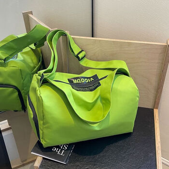 Ye yu sports dry and wet separation swimming fitness storage portable travel bag large capacity water-splashing luggage bag green