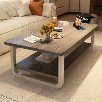 Mikemijia coffee table, living room, square small table for small apartment rental, simple modern new style simple sofa tea table, bold and thickened 80cm morandi gray