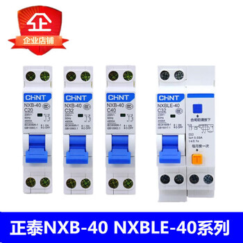 Chint nxb-40nxble-401p+n household air switch small circuit breaker dpn double in and double out dz267 6a air switch/circuit breaker