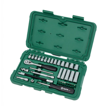 Sata tools 52-piece 6.3 series socket set auto repair tools 09001 09001