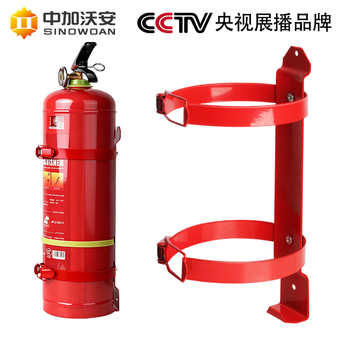 Zhongjia wo'an fire extinguisher hanger fixed frame bracket car vehicle placement bracket car truck trunk hook hoop fire extinguisher hanger 3/4 kg