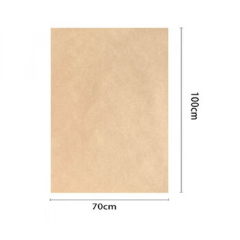 Kaooseen hand-caught seafood disposable table kraft paper thickened waterproof and oil-proof bare-handed restaurant barbecue special table pad paper polygonatum kraft leather 70*100cm50 sheets 70*100cm5