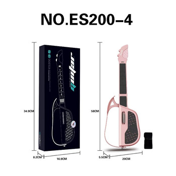 Zhio genuine stringless guitar beginner smart automatic guitar beginner novice entry-level guitar foldable guitar smart stringless guitar-light pink