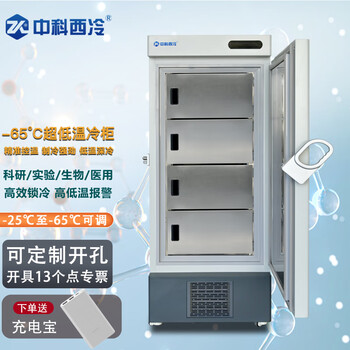 Zhongke xileng ultra-low temperature refrigerator-80 commercial vertical scientific research and experiment freezer-60 degrees medical vaccine-40 low temperature freezer mechanical parts cold-packed industrial cryogenic storage box dl-218(-65)770 700 1820mm
