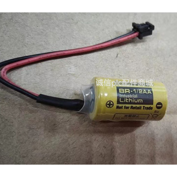 Br-1/2aa br14255 yaskawa battery 3v device lithium battery with plug and small black head