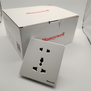 Honeywell multi-function five-hole socket hong kong plug edgeless steel frame european standard american standard square feet mk british standard white multi-function five-hole