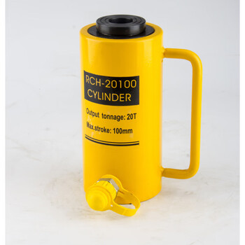 Orange central hollow hydraulic jack split hydraulic cylinder rch-20t30t60t100t hollow jack rch-100t75mm stroke (aperture 80mm)