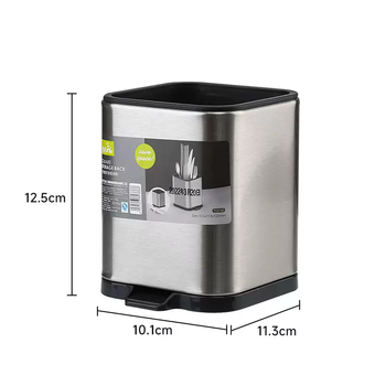 Yusenyi new stainless steel kitchen rack chopstick cage soup spoon knife fork spatula drain compartment storage bucket simple knife holder square storage box