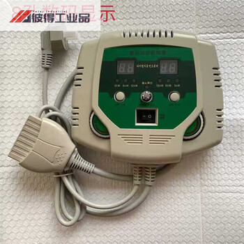 8-hole dual temperature control digital display switch jade germanium tourmaline electric heating mattress thermostat temperature controller power supply 8-hole dual temperature gear adjustment thermostat + cushion connection double bed 8-hole digital display dual control thermostat