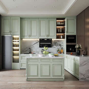 Yusen yiwu french luxury cabinet board quartz stone countertop cabinet huafu li lemon core board 1 meter