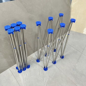 Bun peng spider leg woodworking workbench foldable street stall new style thickened stainless steel telescopic t-type ceramic tile thrust special for bricklayers special 6-leg 142*74*58cm storage bag