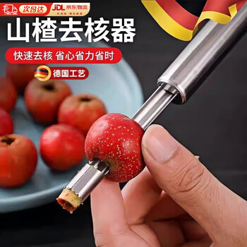 Pkfc hawthorn red date core remover 304 stainless steel apple core remover multifunctional home kitchen fruit tool 1 hawthorn core remover (aperture 1.0cm*length 20cm)