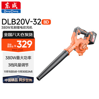 Dongcheng lithium battery brushless hair dryer 380w dlb20v-32bd 20v4.0ah single battery high power blowing and sucking dual use