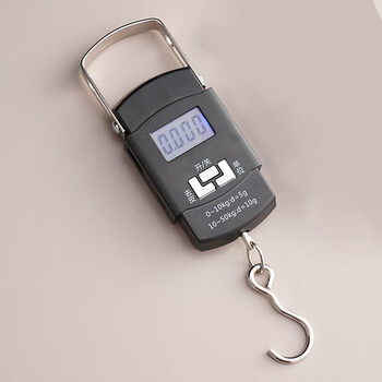 Fat donglai's same type of portable electronic scale, high-precision and accurate electronic scale, portable scale, spring scale, household portable small weighing hook, accurate portable scale, battery version 50kg