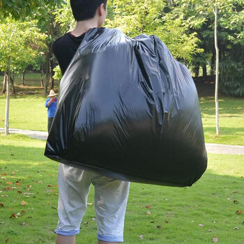 Miaopule extra large black plastic bag for drying quilt, removing mites, quilt bag, extra large storage black plastic sunscreen, quantity 10 bags, flat mouth 120*140cm, extra thick