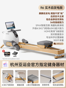 You mei r6 rowing machine home fitness magnetic resistance silent comprehensive trainer intelligent boat sliding machine self-generated 36-block magnetic resistance aluminum alloy double slide rail 63kg resistance