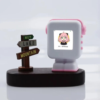 The fourth generation xiaozhi ai robot finished product wifi strong artificial intelligence xingli natural dialogue interrupts the screen 4 the fourth generation xiaozhi ultra cherry pink gradient