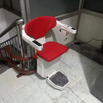 Cat chair elevator home small elevator electric lift curve corridor staircase rotating elevator elderly stair climbing machine red