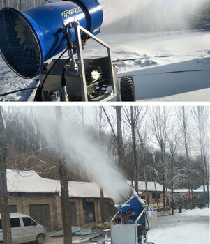 Big tuan xiaoyuan snowmaking machine ski resort large snow sprayer fixed artificial snowmaking machine fog cannon equipment manufacturer black upgraded snowmaking machine