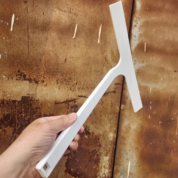 Yamazaki industrial yamazaki silicone spatula non-stick pan cooking spatula soup spoon steak vegetable clip scraper jam spoon white medium glass scraper 35cm long with magnetic suction