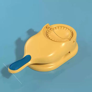 Zhong zhanggui automatic dumpling making machine new type of dumpling artifact household fully automatic dumpling making mold small dumpling special machine yellow 28cm