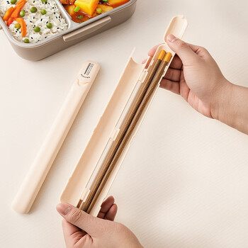 National style straw storage box food grade coffee spoon mixing spoon storage box portable outdoor straw storage box chopstick box length 26cm * width 2.5cm large storage box