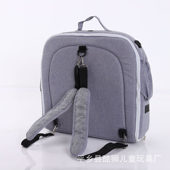 Portable crib multi-functional travel anti-mosquito isolation bed baby folding bed removable bed-in-bed backpack gray backpack