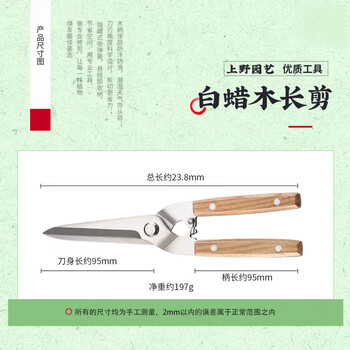 Aoyanlai garden pruning shears and flower art special fruit tree pruning tool ash long shears