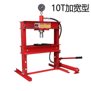 Manual small desktop hydraulic press forging hydraulic press bearing press auto repair precision manual small desktop hydraulic press forging hydraulic press doll with table 10 tons separate wide body complete set
