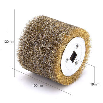 Rsrddy wire wheel wire drawing stainless steel copper wire drawing wheel wood grain restoration all steel wire drawing polishing wheel galvanized 0 point 3 wire copper plated yellow wire drawing wheel