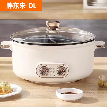 Germany's new yuanyang electric hot pot household multifunctional all-in-one dual-control yuanyang thickened 8l large capacity - yuanyang electric hot pot (about 10 people)