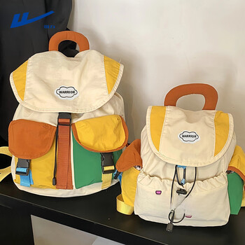 Pull back children's backpack, female travel student school bag, lightweight travel school bag, men's backpack, ultra-light outdoor mountaineering bag