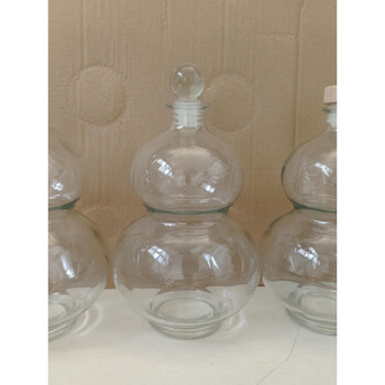 Panxudou new chinese style gourd glass sealed jar empty bottle exquisite home-brewed wine soaking wine sub-packaging container bottle 500ml glass