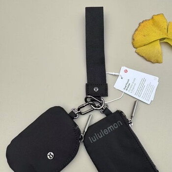 2025dlpouchwristlet wrist bag, key bag, coin purse, card bag, black