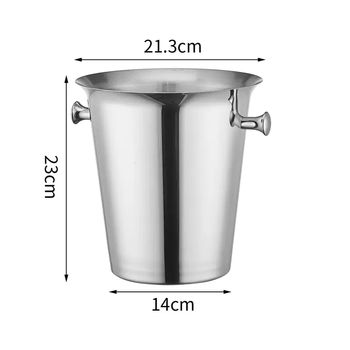 Yusenyi hotel-specific ice bucket, high-end ice bucket, white wine ice bucket, ice bucket, ice wine bucket, durable ice bucket, household european-style tremella ice bucket 5l