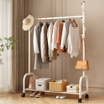 Yaoying clothes rack floor-standing coat rack removable clothes rack balcony clothes drying rack storage storage rack yj07 single layer 60cm