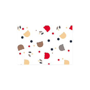 Shijanu baby oil-proof and waterproof placemat, portable and portable, orange rabbit, individually packaged, 30 pieces, 41x30cm