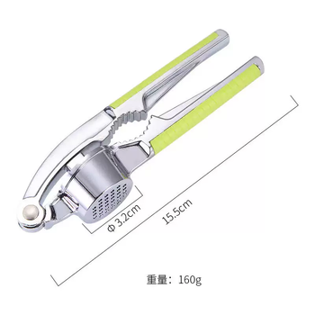 Yusenyi manual garlic press 304 stainless steel garlic pounding artifact home squeezing garlic peeling garlic clamp garlic garlic stainless steel garlic press (one)
