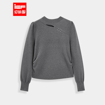 Ief/aiyifu 2025 autumn and winter new korean style mature commuting temperament design versatile woolen base layer