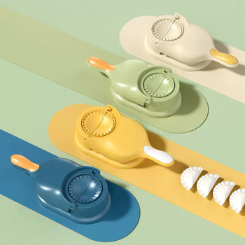 Yusenyi's new type of pressed dumpling wrapper household household dough dumpling mold artifact small leather rolling bag kitchen press hand tool. choose any 2 colors. remarks: the default color is off-white.