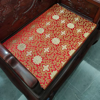 Yusenyi mahogany sofa cushion new chinese style furniture sofa cushion cover custom made solid wood non-slip old-fashioned wood red rich flower single seat 6055cm