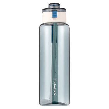 Bouncy drinking cup large capacity water cup tritan space cup straw sports water bottle outdoor fitness men blue 1090ml