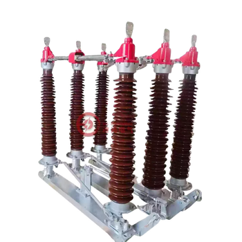 Gw4-110/1250a outdoor 110kv pole-mounted isolation switch double grounding gw4-126kv isolation knife gate black