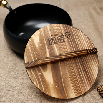 Qijiang big belly pot same style household pot lid 24/28/30cm brown explosion-proof tempered glass lid fir lid free shipping 28cm fir lid