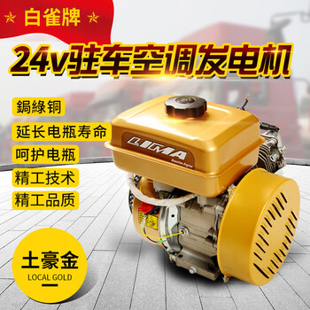 Jin geyu 12v24v volt parking air conditioning generator vehicle-mounted diesel gasoline gas natural gas light truck sn4820 gasoline local tycoon gold electric hidden model 6kw24v