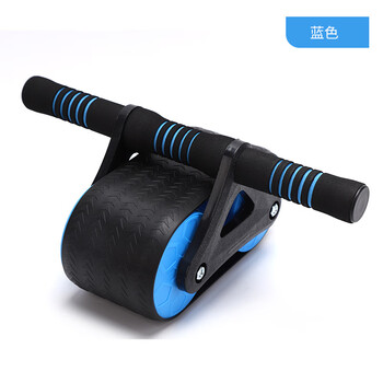 Meijia caijian abdominal wheel automatic rebound abdomen training abdominal muscle fitness equipment abdominal roll auxiliary artifact men's home tank roller blue