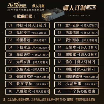 Nine-headed bird original genuine car usb lossless music 2025 popular classic 8d stereo hifi high quality song usb 64g car version wav