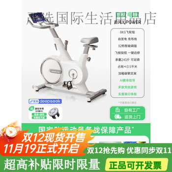 Lijiujia spinning bicycle fitness home model smart magnetically controlled bicycle indoor equipment silent wind chasing x self-generated - 8kg flywheel set - intelligent resistance adjustment - bold