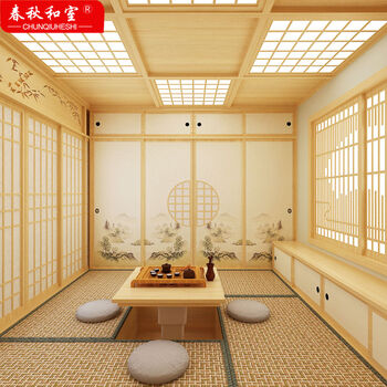 Tao chunqiu solid wood japanese-style tatami and chinese-style study room balcony living room room bedside table integrated custom collapse prepayment